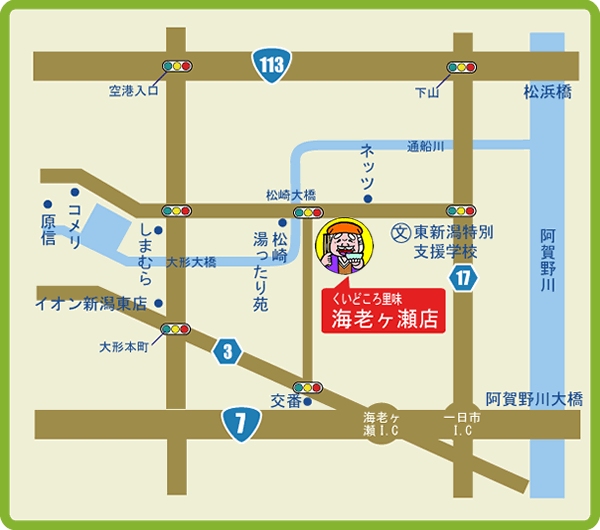 海老ヶ瀬店マップ